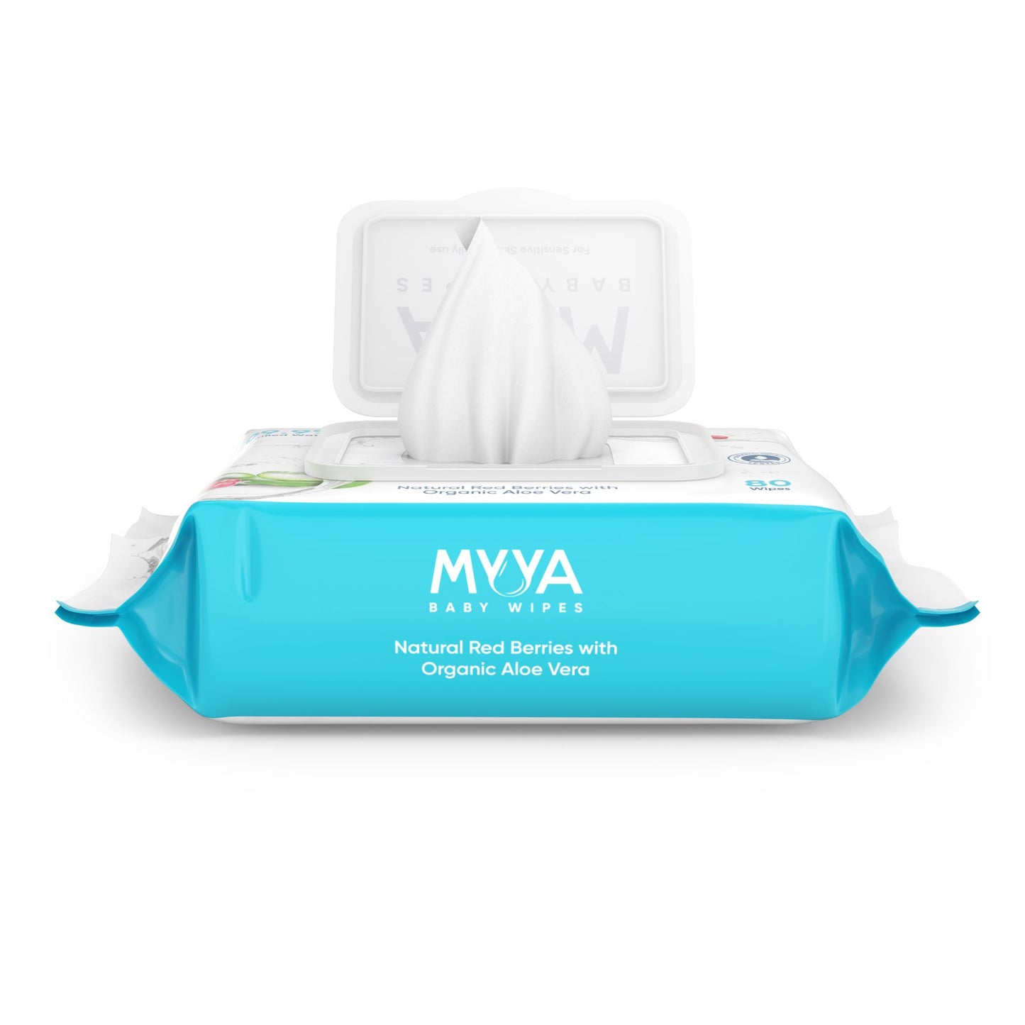 Myya Baby Wipes: 80 Sheet Pack for Delicate Skin