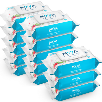 Myya Baby Wipes. Buy 10 Packs and Get 3 Free. Total Count 800 Wipes with another 240 free